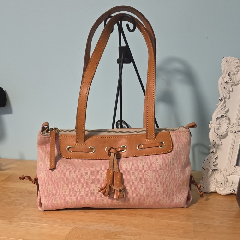 Dooney & Bourke Vintage 12x7 Monogrammed Shoulder Bag      (#85)